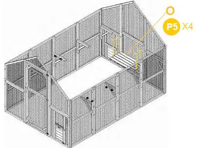 aivituvin-AIR 52 Rabbit Hutch-Indoor-62 Inch-Rabbit Cage-Outdoor-Chicken Coop-16