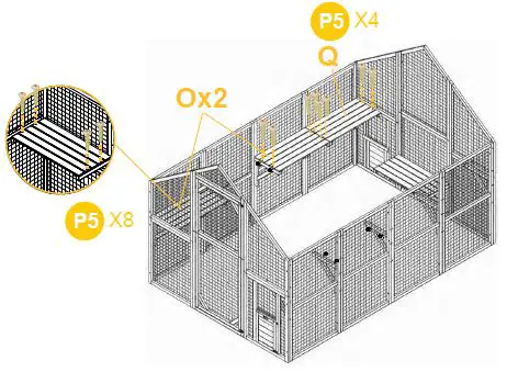 aivituvin-AIR 52 Rabbit Hutch-Indoor-62 Inch-Rabbit Cage-Outdoor-Chicken Coop-17