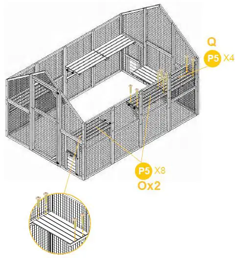 aivituvin-AIR 52 Rabbit Hutch-Indoor-62 Inch-Rabbit Cage-Outdoor-Chicken Coop-18