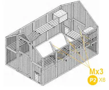 aivituvin-AIR 52 Rabbit Hutch-Indoor-62 Inch-Rabbit Cage-Outdoor-Chicken Coop-21