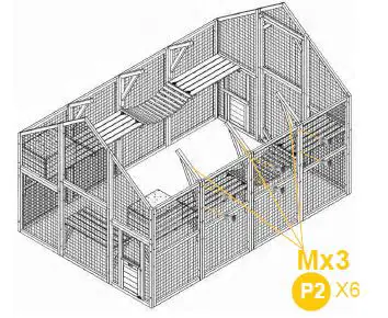 aivituvin-AIR 52 Rabbit Hutch-Indoor-62 Inch-Rabbit Cage-Outdoor-Chicken Coop-22