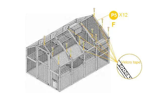 aivituvin-AIR 52 Rabbit Hutch-Indoor-62 Inch-Rabbit Cage-Outdoor-Chicken Coop-23