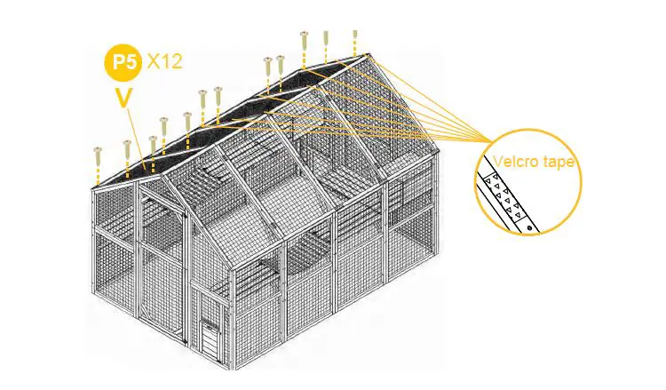 aivituvin-AIR 52 Rabbit Hutch-Indoor-62 Inch-Rabbit Cage-Outdoor-Chicken Coop-27