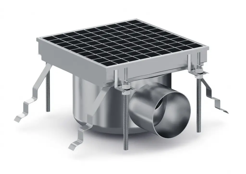 Combisteel 7075.0120 Horizontal Outlet Floor Drain Installation Guide