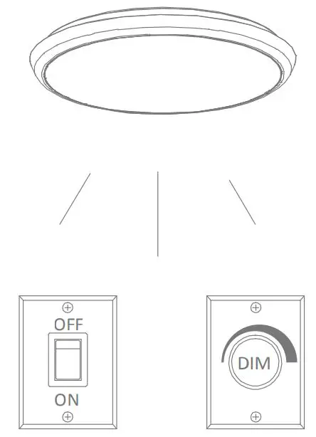 DOMUS-LIGHTING-SOLAR-400-Round-Tricolour-35W-400MM-Slimline-LED-Dimmable-IP54-Oyster-Light-FIG 6