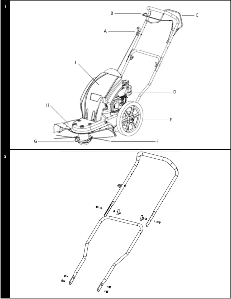 TEXAS PRO TRIM 600 Trimmer and Brushcutter - Illustrations 1