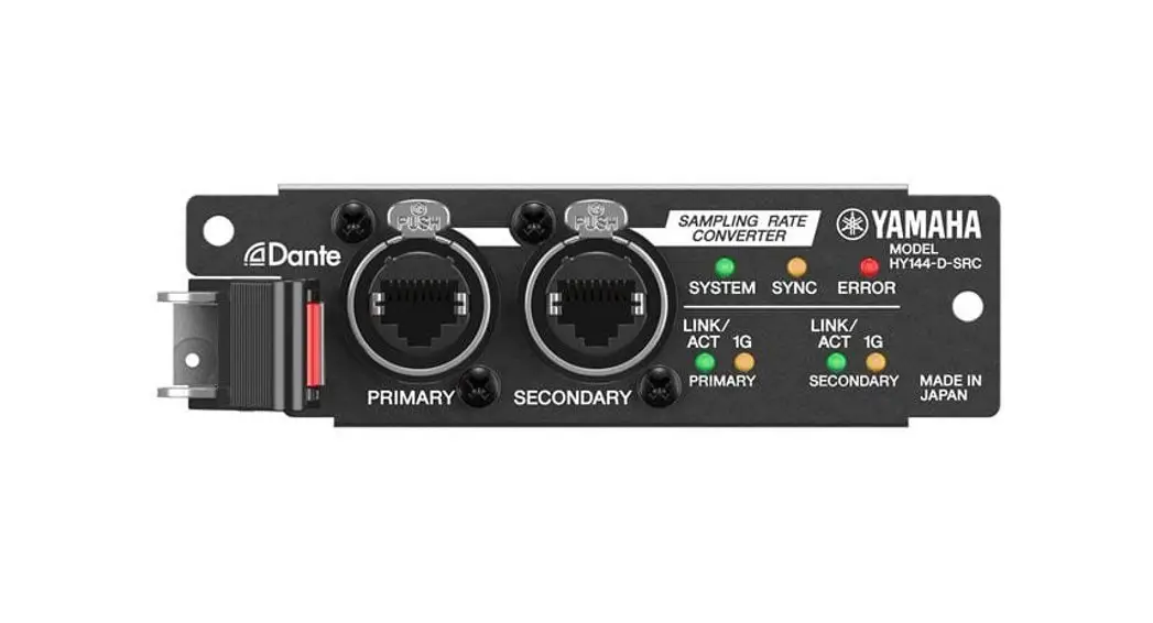 Yamaha Hy144-d Rivage High Capacity I/o Card Dante Sample Rate Conversion User Guide Yamaha Hy144-d Rivage High Capacity I/o Card Dante Sample Rate Conversion User Guide
