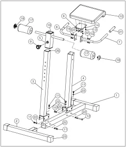 MARCY JD-3.1 - EXPLODED DIAGRAM