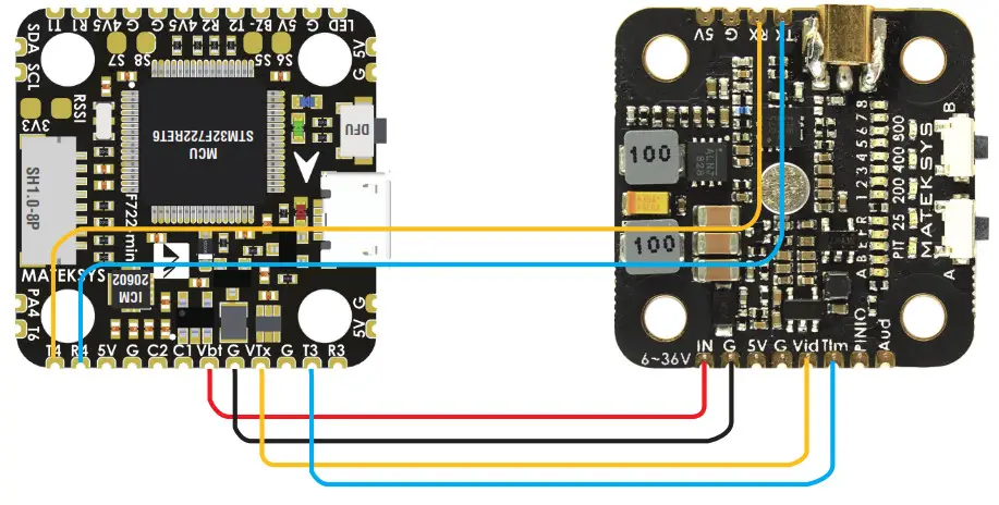 MATEKSYS VTX-Mini Video Transmitter 5.8G- FC Serialpassthrough