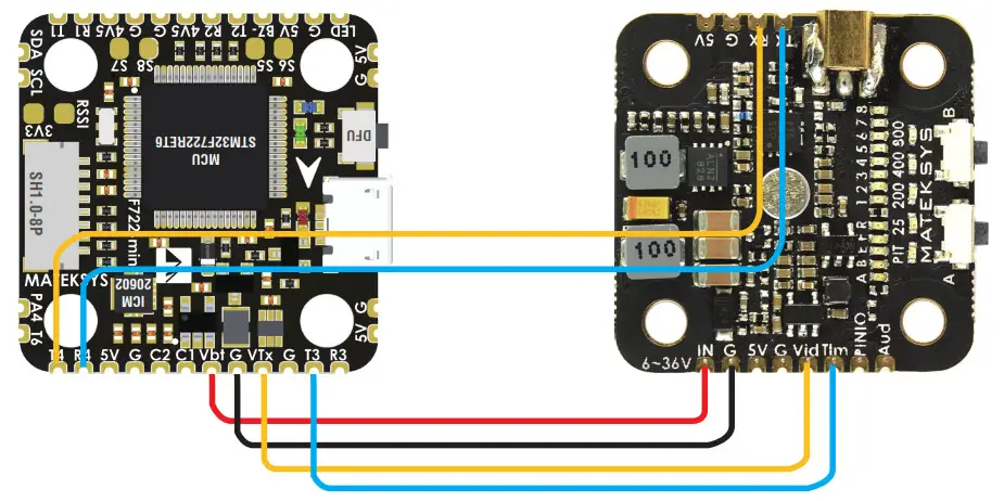 MATEKSYS VTX-Mini Video Transmitter 5.8G-VTX CLI command