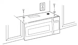 microwave outer screws