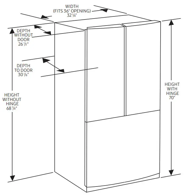 SAMSUNG 19.5 cu. ft. French Door-