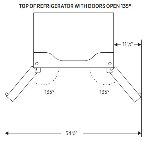 SAMSUNG 19.5 cu. ft. French Door-DRAWER OPEN1