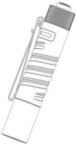 OLIGHT i5T EOS Titanium Damascus