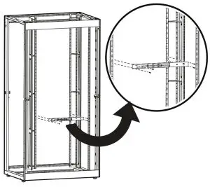 APC Easy Rack 1U Cable Manager in Depth ER7DCM--Depth ER7DCM