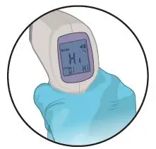 CDC How to Use an Infrared Thermometer fig5