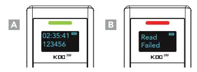 KOAMTAC KDC350 2D Wireless Barcode Scanner User Guide - A successful scan