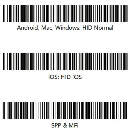 KOAMTAC KDC350 2D Wireless Barcode Scanner User Guide - Pairing Barcodes