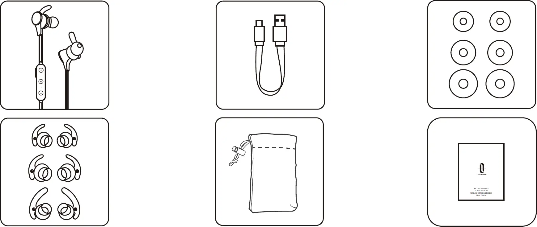 TT-BH072 Taotronics SoundElite 72 Wireless Stereo Earphones Image 01