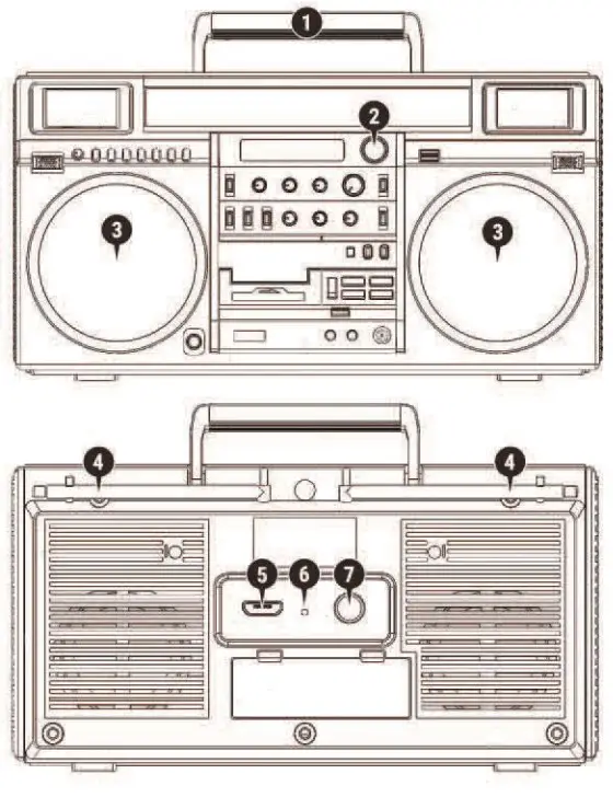 ANT POWER M90 Bluetooth Micro Wireless Stereo Boombox Speaker - fig1