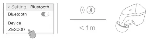 final FI-ZE3DPLTW Bluetooth Earphone - Performing Device Pairing