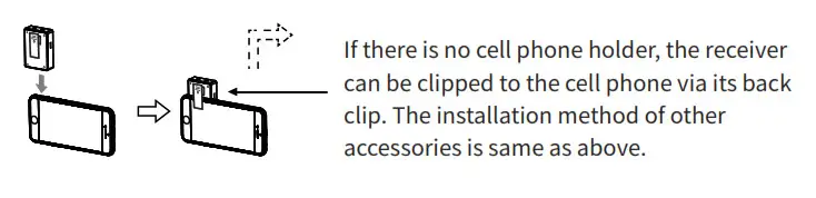 ZHIZNG X6 RX Professional Wireless Video Recording Microphone- Cell Phone 2