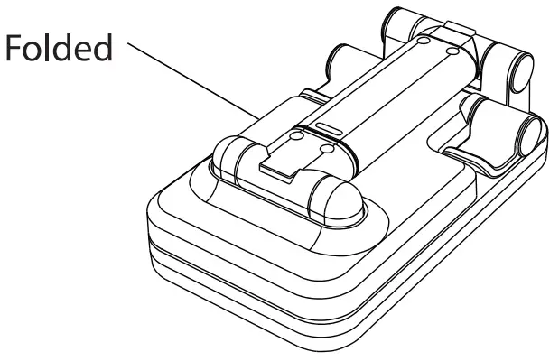 BYTECH BP MO CP 500 BK Wireless Charging Stand-folded