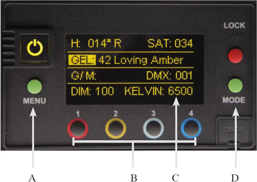 Control Panel - Gels Hue Mode