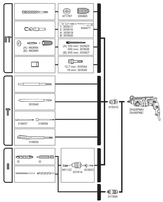 HiKOKI DH26PMC Rotary Hammers- 8