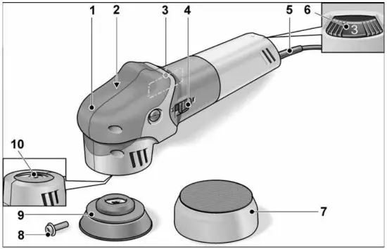 FLEX XFE 7 12 80 3 Inch Random Orbital Polisher - figure 1