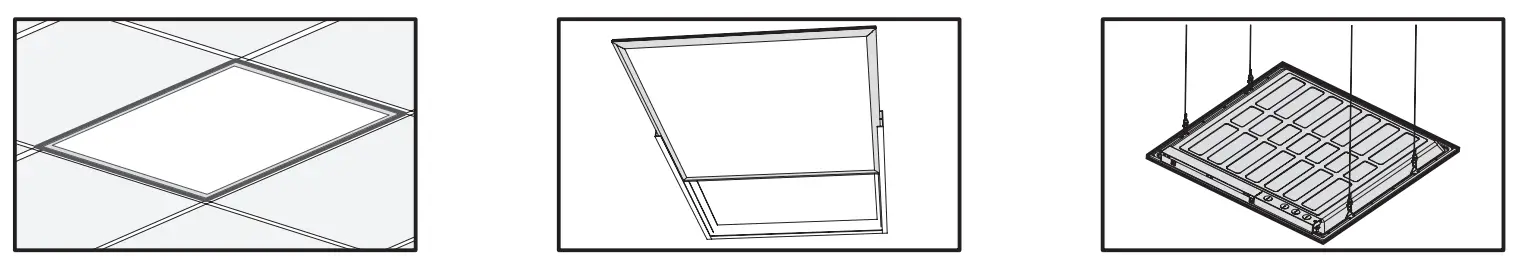 e-conolight E TFP50B 24U35W LED Backlit Panel - Mounting