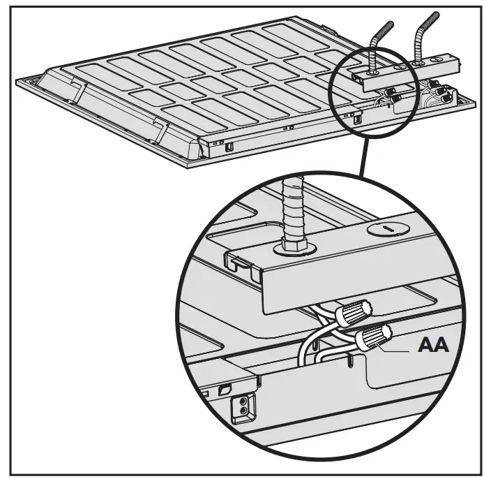 e-conolight E TFP50B 24U35W LED Backlit Panel - screw 1