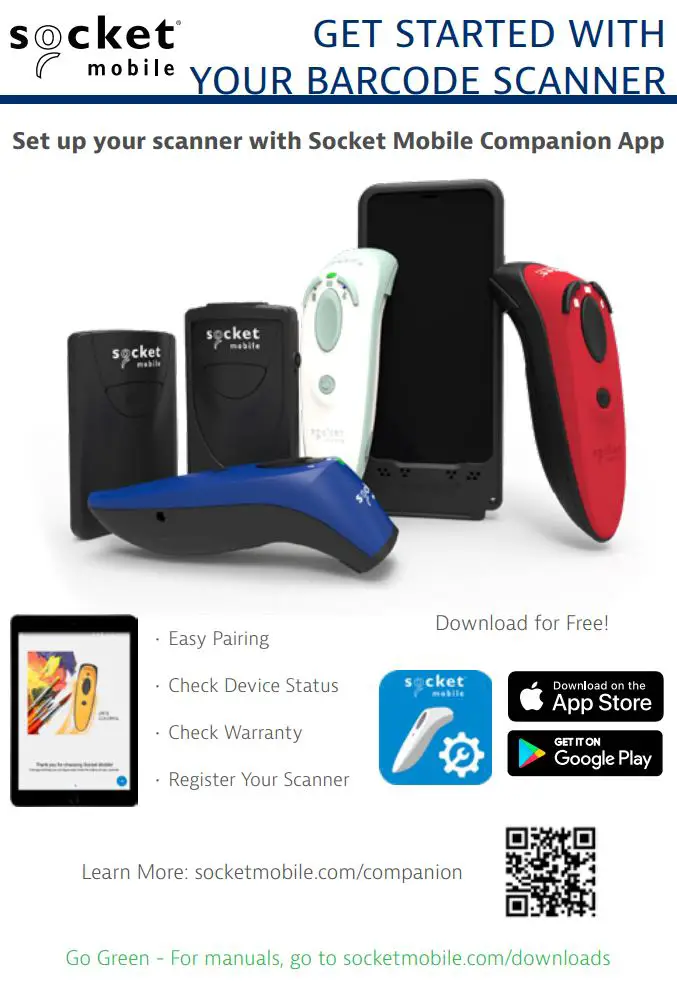 socket S800 Linear Screen Barcode Scanner User Guide