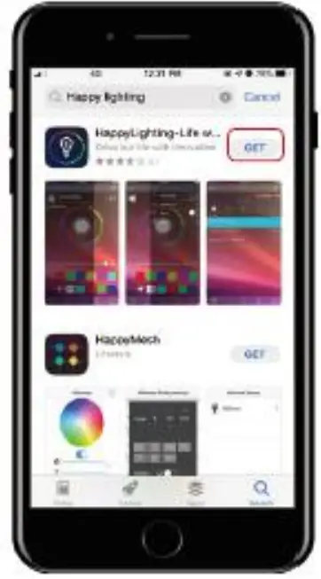 Olafus E10BL LED Bluetooth Floodlight - app1