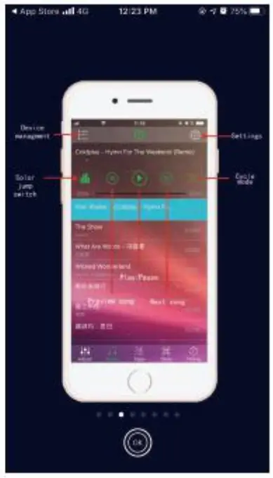 Olafus E10BL LED Bluetooth Floodlight - app4