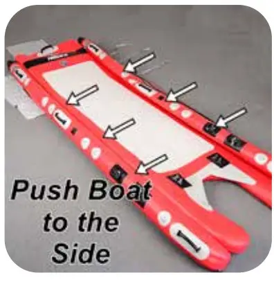 SEA EAGLE FastCat12 Inflatable Catamaran Boat Deluxe Package - As boat deflates