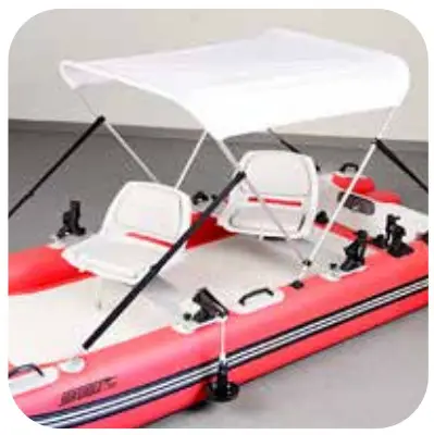 SEA EAGLE FastCat12 Inflatable Catamaran Boat Deluxe Package - buckles