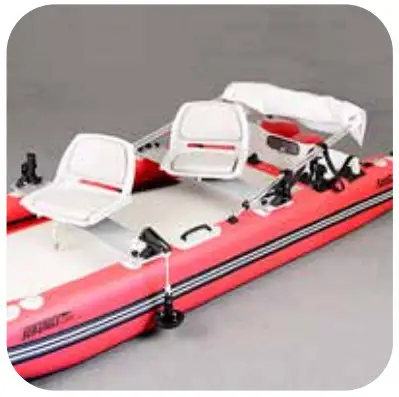 SEA EAGLE FastCat12 Inflatable Catamaran Boat Deluxe Package - clear them