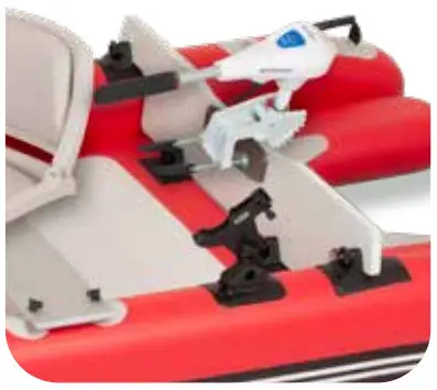 SEA EAGLE FastCat12 Inflatable Catamaran Boat Deluxe Package - electric motor
