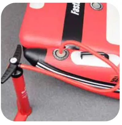 SEA EAGLE FastCat12 Inflatable Catamaran Boat Deluxe Package - push down