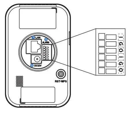 Cpro Electronics NST8 22 R 2M HD IP Indoor PIR Cube Camera - Cabling