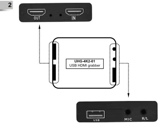 gembird UHG 4K2 01 USB HDMI Grabber 4K Pass Through HDMI - USB