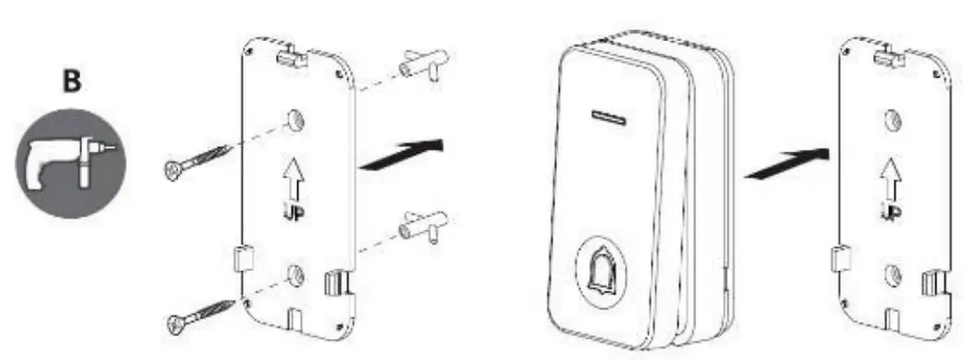 PEREL EDKP1 WIRELESS PLUG-IN DOOR BELL KIT - fig 1