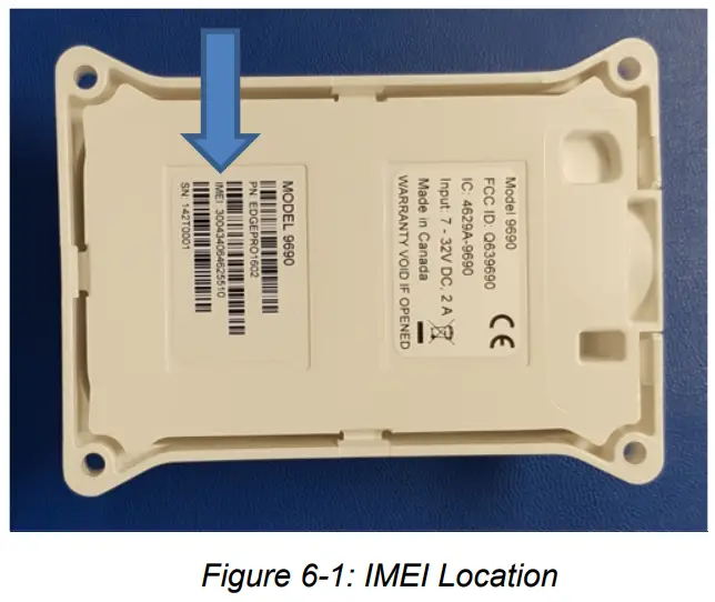 Iridium 9690 Edge Pro Standalone satellite device - IMEI Recording