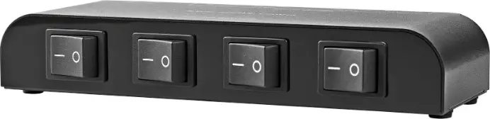 Nedis ASWI2604BK 4-Way Speaker Switch Box