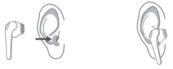 1MORE ESS3001T ComfoBuds True Wireless Earbuds - Placement