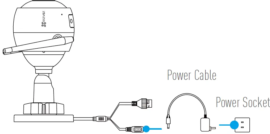 eviz C3N 1080P Outdoor Smart WiFi Camera 1