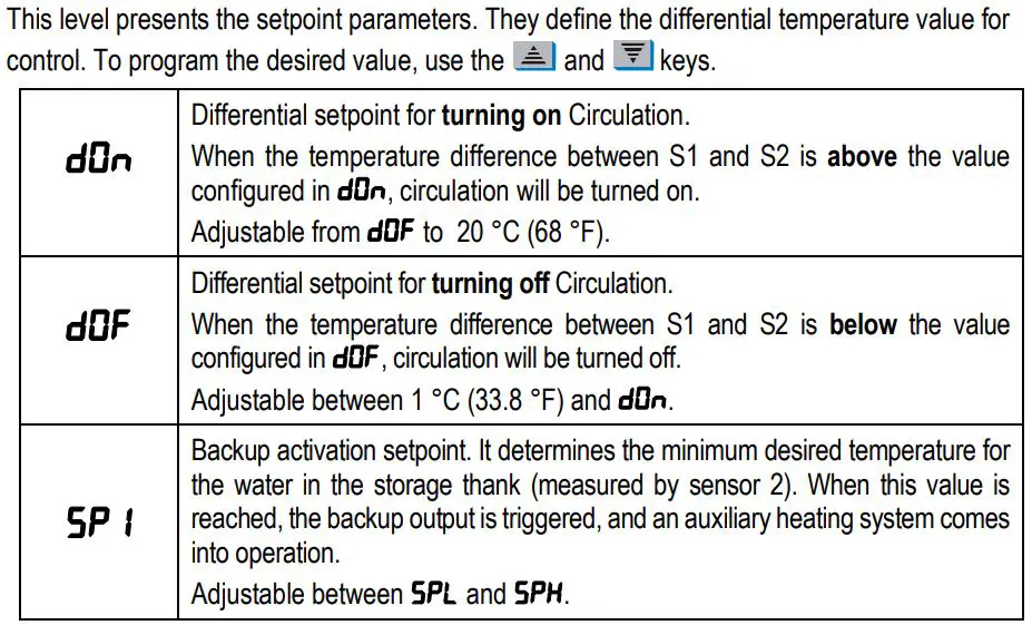 NOVUS N322S Temperature Controller, Electronic Thermostats User Manual - Level 1 – Setpoint Level Adjustment