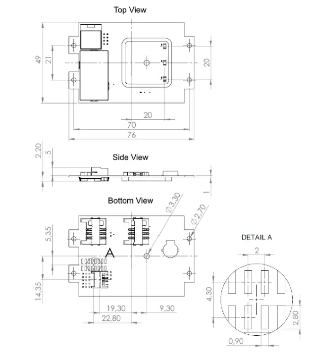 ELATEC TWN4 MULTITECH 2 M LF PCB RFID Read Write Module-2