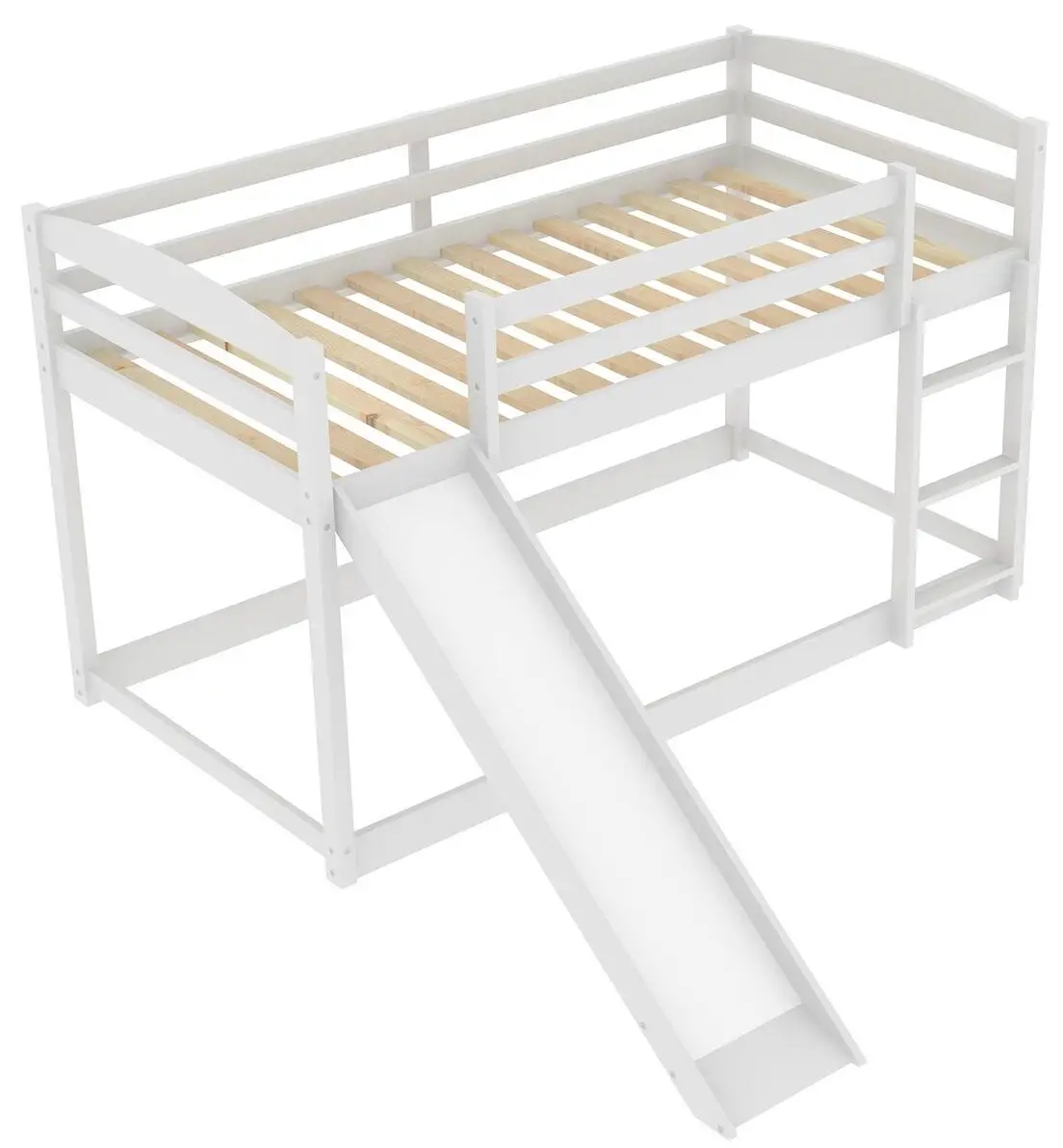 merax WF281725 Wood Twin Over Twin Bunk Bed